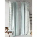 Комплект штор At home Базовая коллекция AT521084-240 на шторной ленте 240x150 см цвет голубой