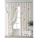 Комплект штор At home Базовая коллекция AT521542-250 на шторной ленте 250x150 см цвет белый