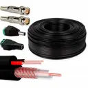 Кабель Ps-Link КВК RG-59 + 2x0.75 20 м CU-2075K-20 медь с набором коннекторов