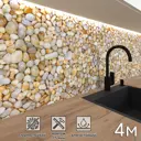 Стеновая панель Фартукофф Галька 400x60x0.15 см ПВХ цвет разноцветный