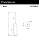 Ёршик для унитаза Whitecross CU2476GLB цвет золото брашированное