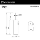 Ёршик для унитаза Whitecross ER2272GLB цвет золото брашированное