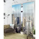Комплект штор At home Базовая коллекция AA900214 на шторной ленте 260x150 см цвет синий, голубой, черный
