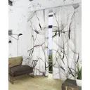 Комплект штор At home Базовая коллекция AA900353 на шторной ленте 260x150 см цвет серебристый, серый