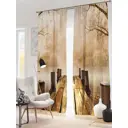 Комплект штор на ленте At Home Пиер 150x260 см блэкаут цвет коричневый/желтый/черный AA900733