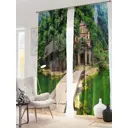 Комплект штор на ленте At Home Камилла 150x260 см блэкаут цвет бежевый/черный AA900763