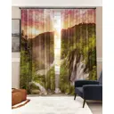 Комплект штор на ленте At Home Волшебство природы 150x260 см блэкаут цвет белый/бежевый/розовый/черный AA900820