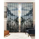 Комплект штор на ленте At Home Антарктика 150x260 см блэкаут цвет серебристый/синий/серый/голубой AA900885