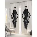 Комплект штор на ленте блэкаут At Home Гренни 150x260 см цвет серебристый/белый/серый AA900895
