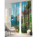 Штора на ленте At Home Натсия 150x260 см блэкаут цвет белый/бежевый/красный/голубой AA900974