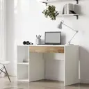 Стол письменный 110x75x50 см ЛДСП цвет белый лед/таксония