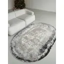 Ковер Laxmi Rimma Lux Gray овал 200x400 см полипропилен