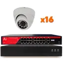 Комплект видеонаблюдения IP PS-link KIT-A516IP-POE 5 Мп 16 камер для помещения с POE питанием 2623