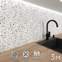 Стеновая панель без покрытия Фартукофф Камни светлые 300x60x0.15 см ПВХ цвет серо-бежевый