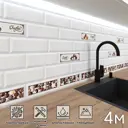 Стеновая панель глянцевая Фартукофф Керамика choko 400x60x0.15 см ПВХ цвет разноцветный