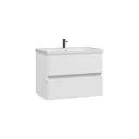 Тумба с раковиной в ванную Ruvann Wella 80 раковина Moduo 80 подвесная цвет белый