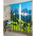 Комплект штор At home Базовая коллекция AA900014 на шторной ленте 260x150 см цвет синий, голубой