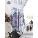 Комплект штор At home Базовая коллекция AT925658 на шторной ленте 180x150 см цвет синий