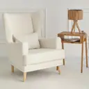 Кресло Диван не мебель Вегас 75x90x85 см искусственный мех цвет белый