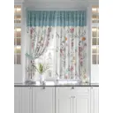 Комплект штор At home Базовая коллекция AT920504 на шторной ленте 180x150 см цвет синий