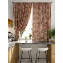 Комплект штор At home Базовая коллекция AT920224 на шторной ленте 180x150 см цвет красный