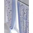 Комплект штор At home Базовая коллекция AT920182 на шторной ленте 180x150 см цвет синий