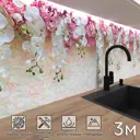 Стеновая панель глянцевая Фартукофф Нежность 300x60x0.15 см ПВХ цвет разноцветный