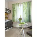 Комплект штор At home Базовая коллекция AT920082 на шторной ленте 180x150 см цвет зеленый