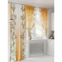 Комплект штор At home Базовая коллекция AT524362 на шторной ленте 260x150 см цвет оранжевый