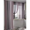 Комплект штор At home Базовая коллекция AT524175 на шторной ленте 260x150 см цвет коричневый