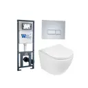 Комплект инсталляция с унитазом Weltwasser 416419 цвет белый