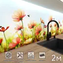Стеновая панель матовая Фартукофф Пчелки 200x60x0.15 см ПВХ цвет разноцветный