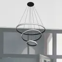 Люстра подвесная светодиодная lampoint Yq-9005-3 15 м² холодный белый (голубой) свет цвет черный