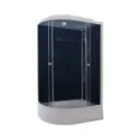 Душевая кабина Parly CM121R 120x80см высокий поддон профиль белый стекло тонированное