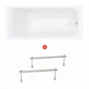 Ванна акриловая Enio Cento 150x70 EN7030712 с ножками белая