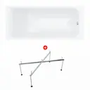 Ванна акриловая Enio Cento 170x70 EN7030714 с каркасом цвет глянцевый белый