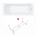 Ванна Enio Pulito 170x70 EN7030724 акриловая с каркасом белая