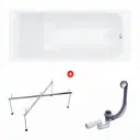 Ванна акриловая Enio Cento 160x70 с каркасом цвет белый