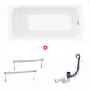 Ванна акриловая Enio Neo 150x70 EN7030715 с ножками цвет глянцевый белый