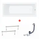 Ванна акриловая Enio Nativo 150x70 EN7030719 с ножками цвет глянцевый белый
