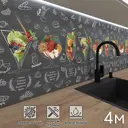 Стеновая панель Фартукофф Коктейль 400x60x0.1 см ПВХ цвет разноцветный