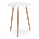 Кухонный стол круглый Woodville Lorini 60x60 см МДФ цвет белый