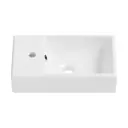 Подвесная накладная раковина Wellsee WC Area 151802000 прямоугольная 40 см цвет белый глянец