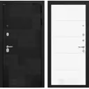 Входная дверь Labirintdoors Пазл П-13 правый 205x88см белый софт/лофт черный
