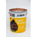 Защитно-декоративный антисептик древесины Jubin Lasur UV Premium полуматовый цвет №11 белый 2.5л