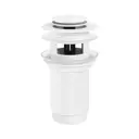 Донный клапан для раковины Helmken 37509003 10 см ø45 клик-клак цвет белый матовый