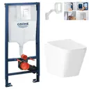 Комплект инсталляция с унитазом Grohe G9567K7358 цвет белый