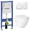 Комплект инсталляция с унитазом Geberit 02219A23G2 цвет белый