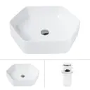 Раковина накладная в ванную Helmken 36653000 комплект 2 в 1 53.50x40.50 белый матовый