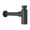 Сифон для раковины Helmken D32 мм черный матовый 34585002
